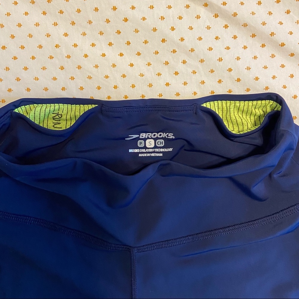 BROOKS Running Leggings Blue - Picture 3 of 6